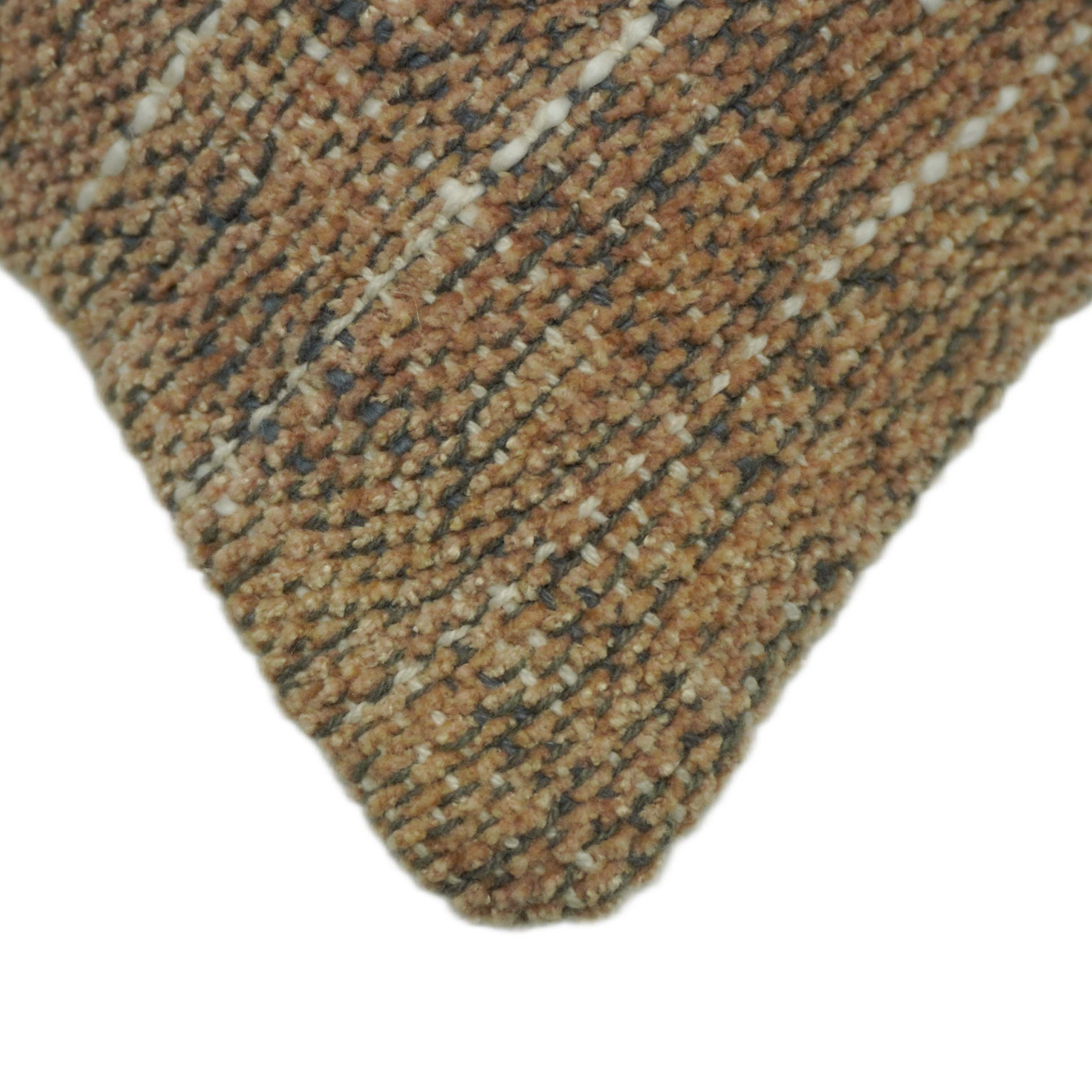 Handwoven Earth-Tone Textured Cushion Cover – 45 x 45 cm