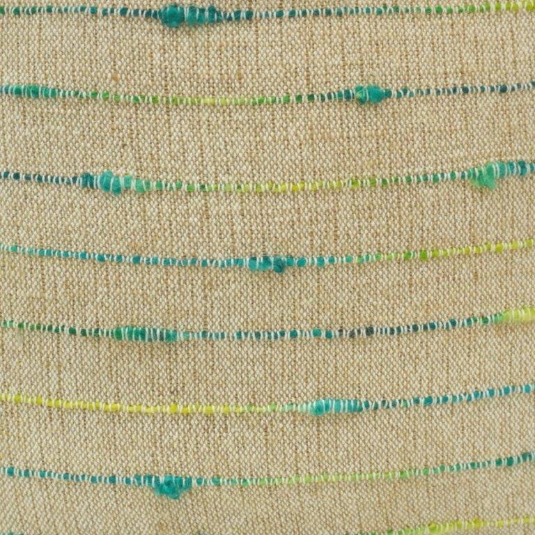 Handmade Cotton Cushion Cover 45x45 cm | Textured Stripe Embroidered Throw Pillow Cover | Modern Boho Home Décor - Bulk manufacturer & supplier from Panipat, India
