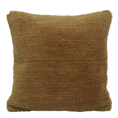 Handwoven Wool Cushion Cover – Textured Brown Accent Pillow Cover, 45 x 45 cm
