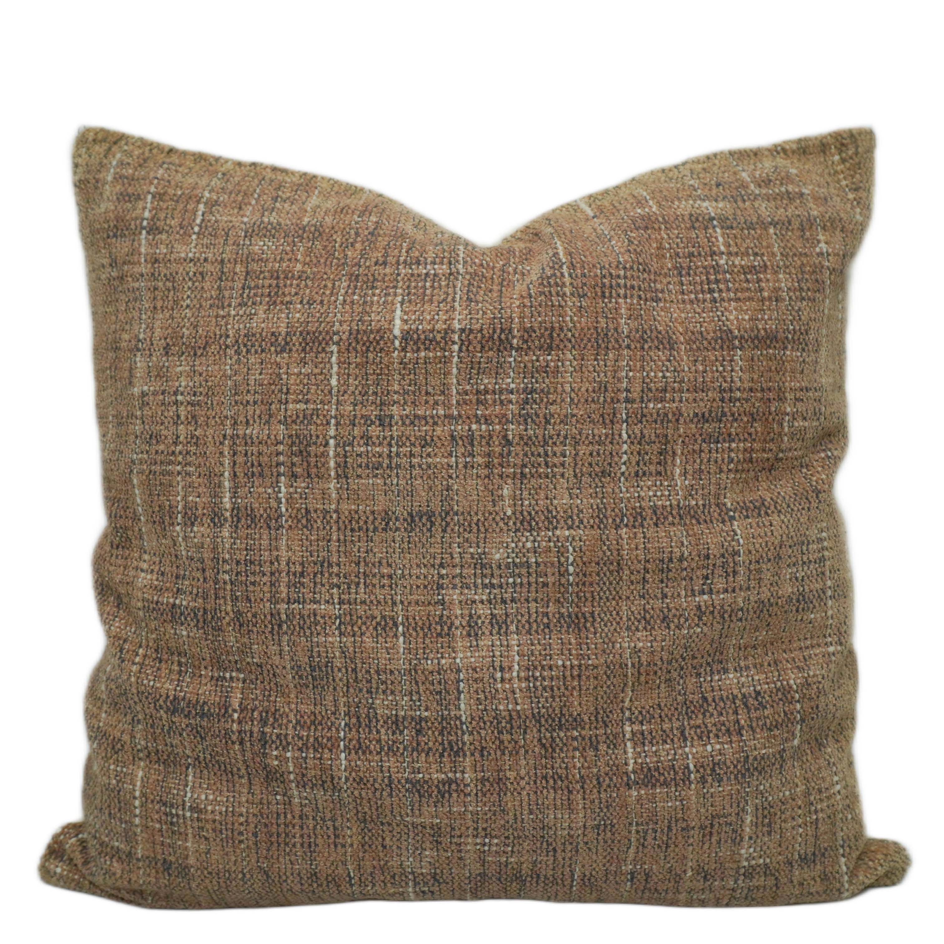 Handwoven Earth-Tone Textured Cushion Cover – 45 x 45 cm