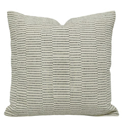 Handwoven Cotton Cushion Cover 45x45 cm | Black & Ivory Woven Geometric Pattern | Decorative Throw Pillow Cover | Hidden Zip | Modern Boho Home Décor