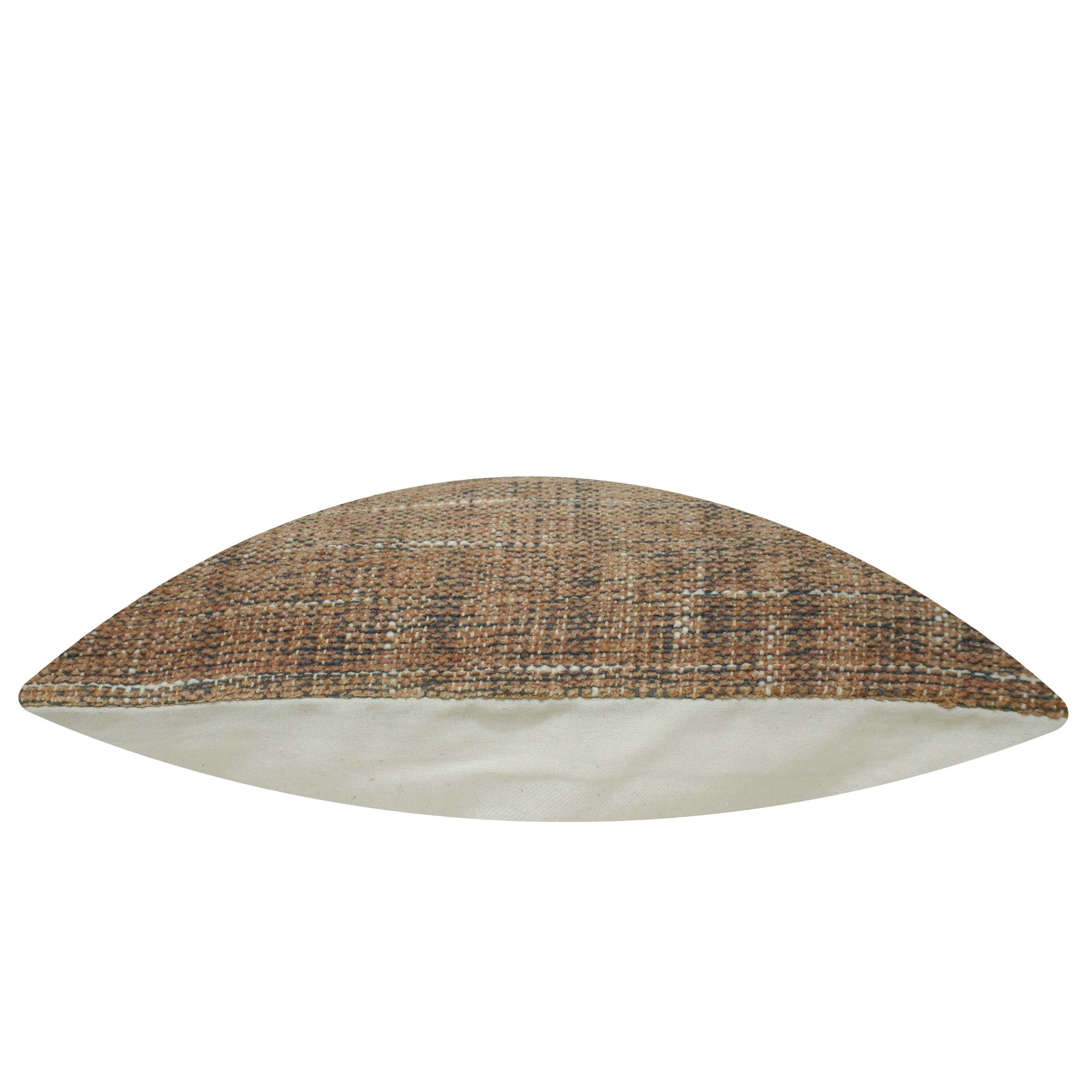 Handwoven Earth-Tone Textured Cushion Cover – 45 x 45 cm