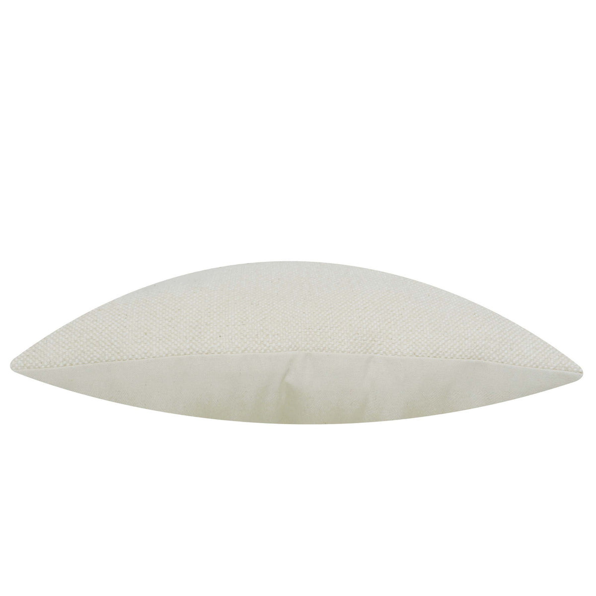 Handwoven Ivory Cushion Cover with Subtle Horizontal Stripe – 35 x 50 cm
