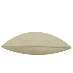 Handwoven Cotton Cushion Cover – Natural Cream Textured Weave, 45 x 45 cm