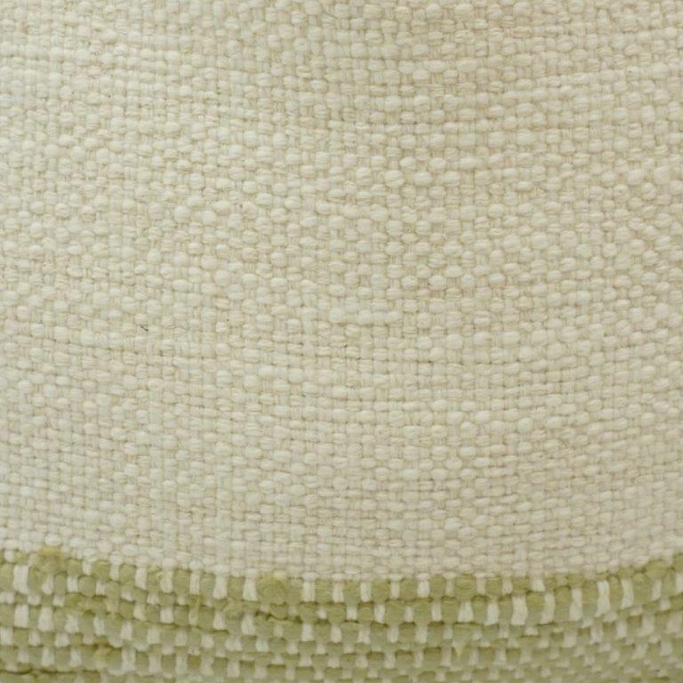 Handmade Cotton Cushion Cover 45x45 cm | Woven Border Decorative Pillow Cover | Neutral Boho Cushion - Bulk manufacturer & supplier from Panipat, India