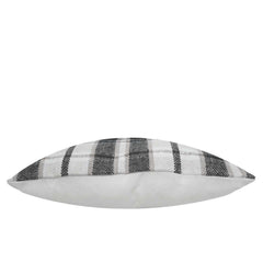 Handwoven Black & White Plaid Cushion Cover 45 x 45 cm | Checkered Woven Cushion Cover