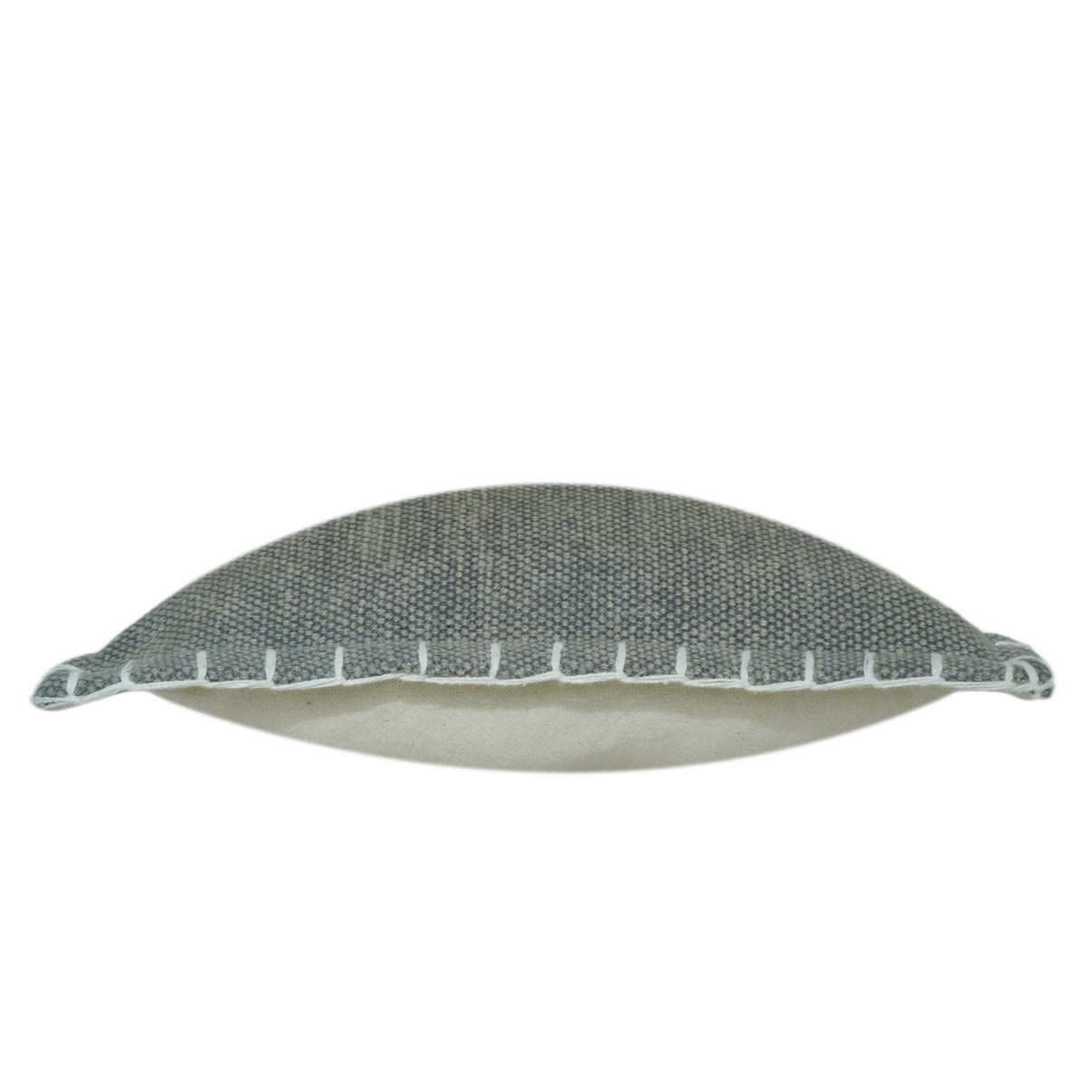 Charcoal Grey Textured Border Cushion Cover – 45 x 45 cm