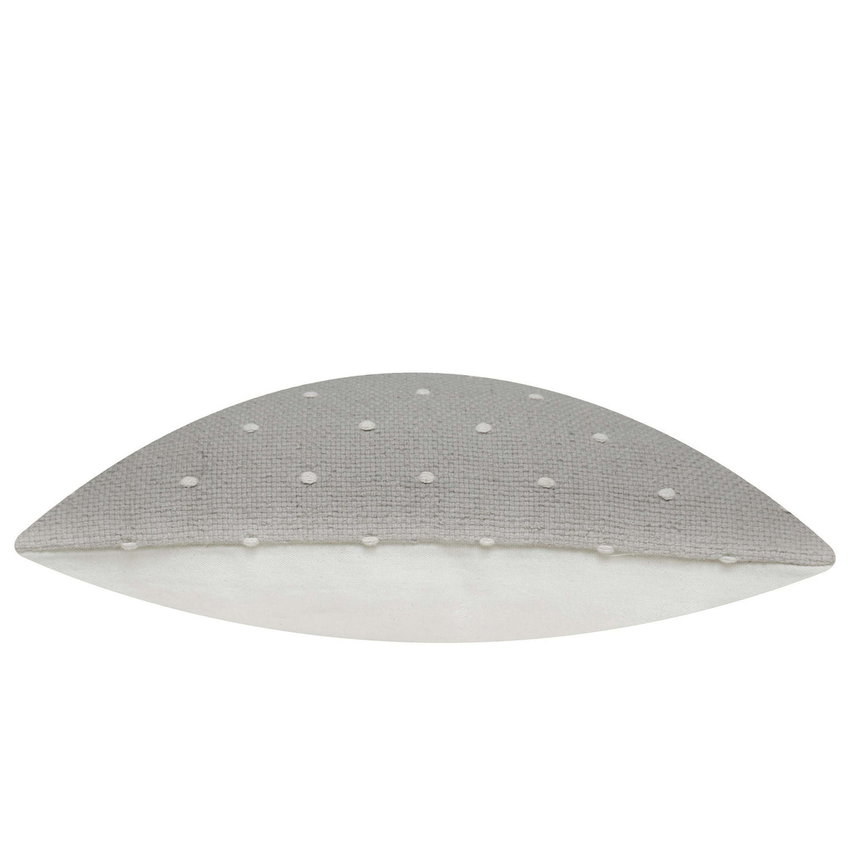 Handmade Textured Cushion Cover 45x45 cm – Grey with White Dotted Pattern