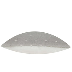 Handmade Textured Cushion Cover 45x45 cm – Grey with White Dotted Pattern