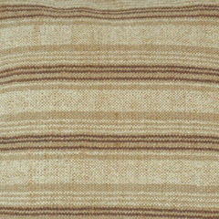 Handmade Striped Cotton Cushion Cover 45x45 cm | Neutral Woven Throw Pillow Cover | Beige Boho Decorative Cushion
