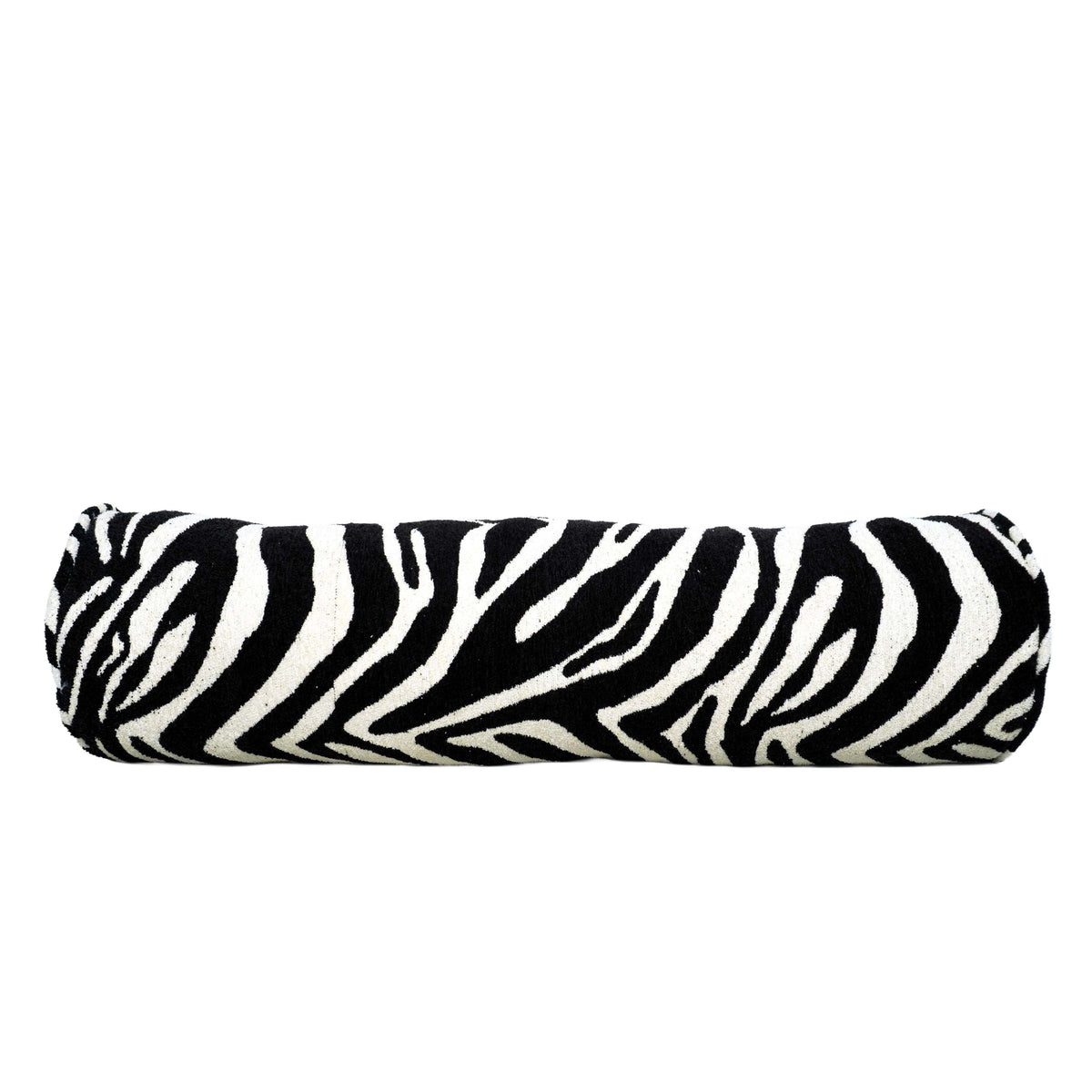 Black & White Zebra Pattern Bolster Cushion Cover – Abstract Striped Decorative Cushion