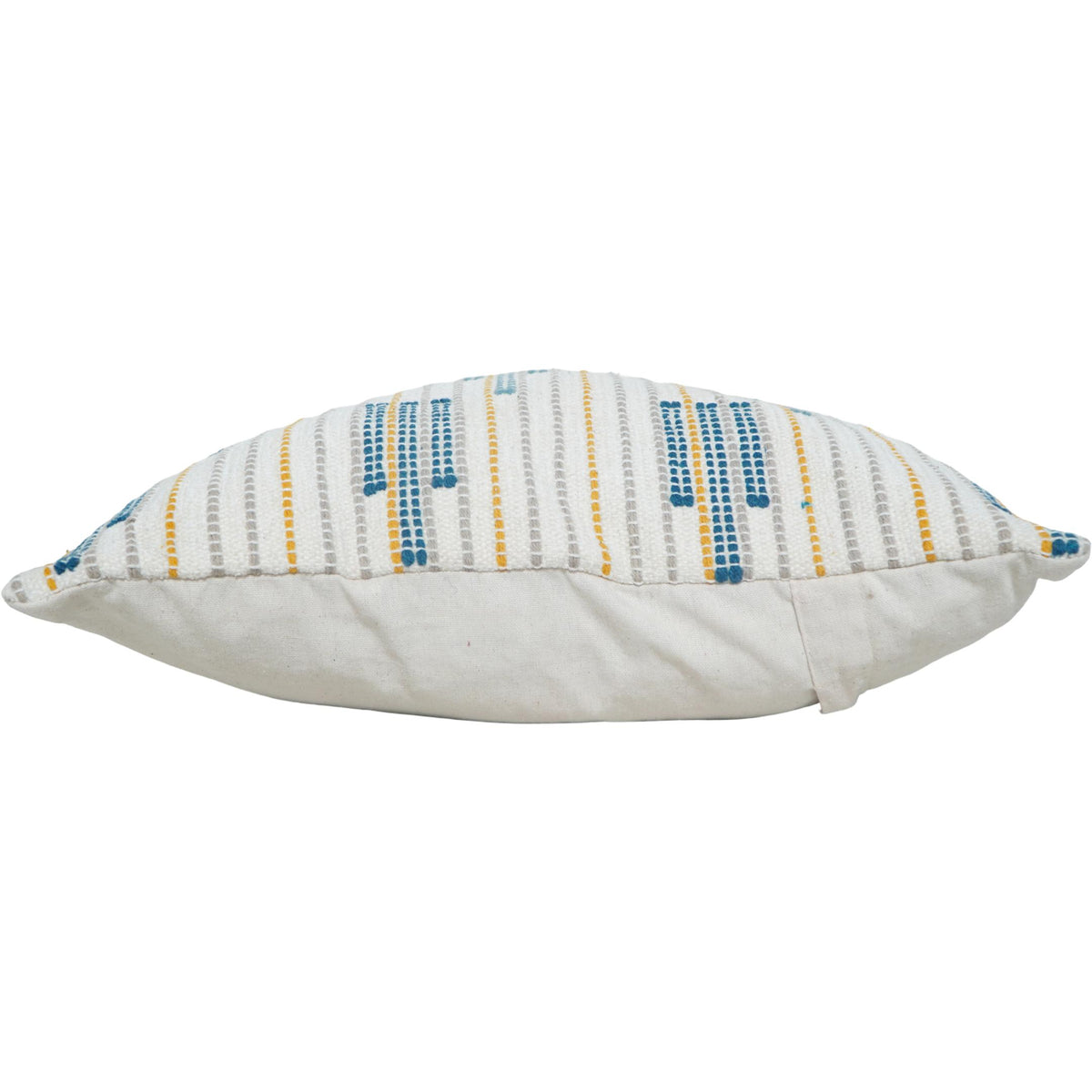 Handmade Cotton Embroidered Cushion Cover 45x45 cm | Modern Geometric Woven Throw Pillow Cover | Boho Decorative Cushion - Bulk manufacturer & supplier from Panipat, India