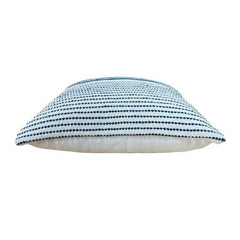 Handmade Black & Ivory Striped Cotton Cushion Cover | Woven Textured Pillow Cover | 45 x 45 cm (18 x 18 in)