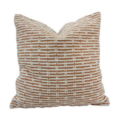 Handwoven Cotton Cushion Cover 45x45 cm | Textured Geometric Weave | Artisan Crafted Decorative Pillow Cover