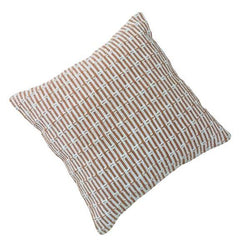 Handwoven Cotton Cushion Cover 45x45 cm | Textured Geometric Weave | Artisan Crafted Decorative Pillow Cover