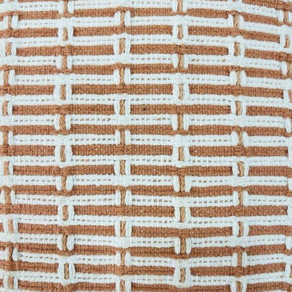 Handwoven Cotton Cushion Cover 45x45 cm | Textured Geometric Weave | Artisan Crafted Decorative Pillow Cover - Bulk manufacturer & supplier from Panipat, India