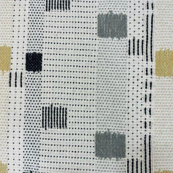 Modern Geometric Knitted Cushion Cover 45x45 cm | Woven Cotton Decorative Pillow Cover with Abstract Square Pattern - Bulk manufacturer & supplier from Panipat, India