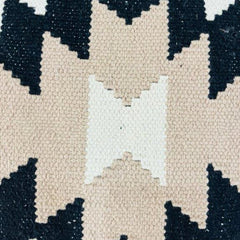 Handmade Geometric Kilim Cotton Cushion Cover 45x45 cm | Woven Tribal Boho Throw Pillow Cover