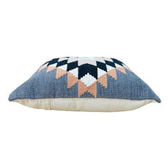 Handmade Geometric Kilim Cotton Cushion Cover 45x45 cm | Woven Tribal Boho Throw Pillow Cover