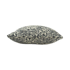 Jacquard Cotton Cushion Cover 45x45 cm – Black & Ivory Abstract Pattern