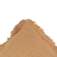 Handmade Frayed Edge Cotton Cushion Cover – Natural Beige Decorative Pillow Cover
