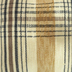 Handwoven Striped Cotton Cushion Cover 45x45 cm | Neutral Boho Decorative Pillow Cover