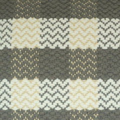 Handmade Woven Cotton Cushion Cover 45x45 cm | Grey & Ivory Textured Stripe Design | Boho Decorative Pillow Cover