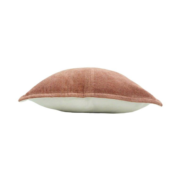 Rust Chenille Cotton Cushion Cover | Soft Textured Throw Pillow Cover | 45x45 cm - Bulk manufacturer & supplier from Panipat, India