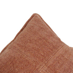 Rust Chenille Cotton Cushion Cover | Soft Textured Throw Pillow Cover | 45x45 cm