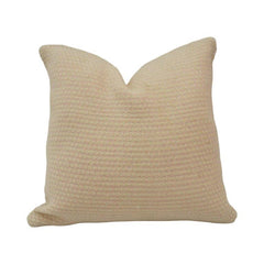 Handmade Textured Cotton Cushion Cover 45x45 cm | Neutral Beige Decorative Throw Pillow Cover | Modern Minimalist Home Décor