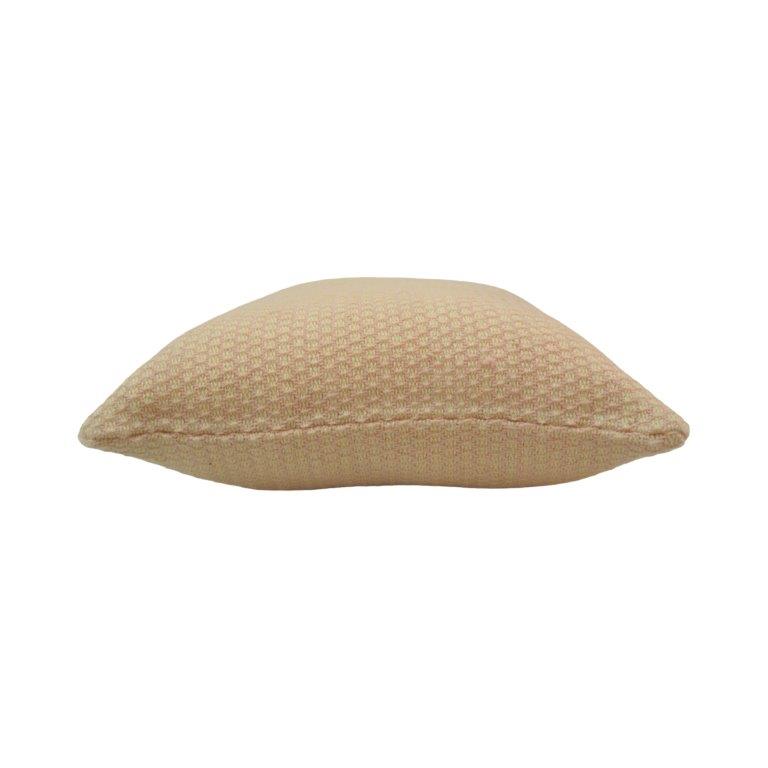 Handmade Textured Cotton Cushion Cover 45x45 cm | Neutral Beige Decorative Throw Pillow Cover | Modern Minimalist Home Décor