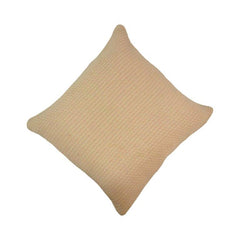 Handmade Textured Cotton Cushion Cover 45x45 cm | Neutral Beige Decorative Throw Pillow Cover | Modern Minimalist Home Décor