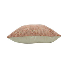 Jacquard Cotton Cushion Cover 45x45 cm | Abstract Arc Pattern Decorative Pillow Cover | Modern Textured Sofa Cushion