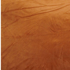 Rust Velvet Frill Cushion Cover – Soft Cotton Velvet Decorative Pillow Cover 35x50 cm