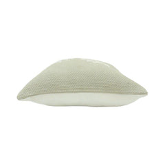 Ivory Abstract Embroidered Cotton Cushion Cover – 45x45 cm Decorative Sofa Pillow Cover