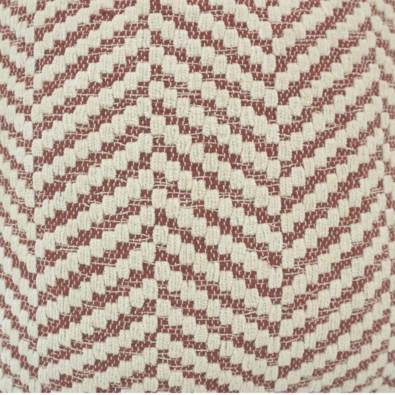 Handmade Chevron Woven Cotton Cushion Cover with Tassels – 45x45 cm | Boho Decorative Pillow Cover - Bulk manufacturer & supplier from Panipat, India