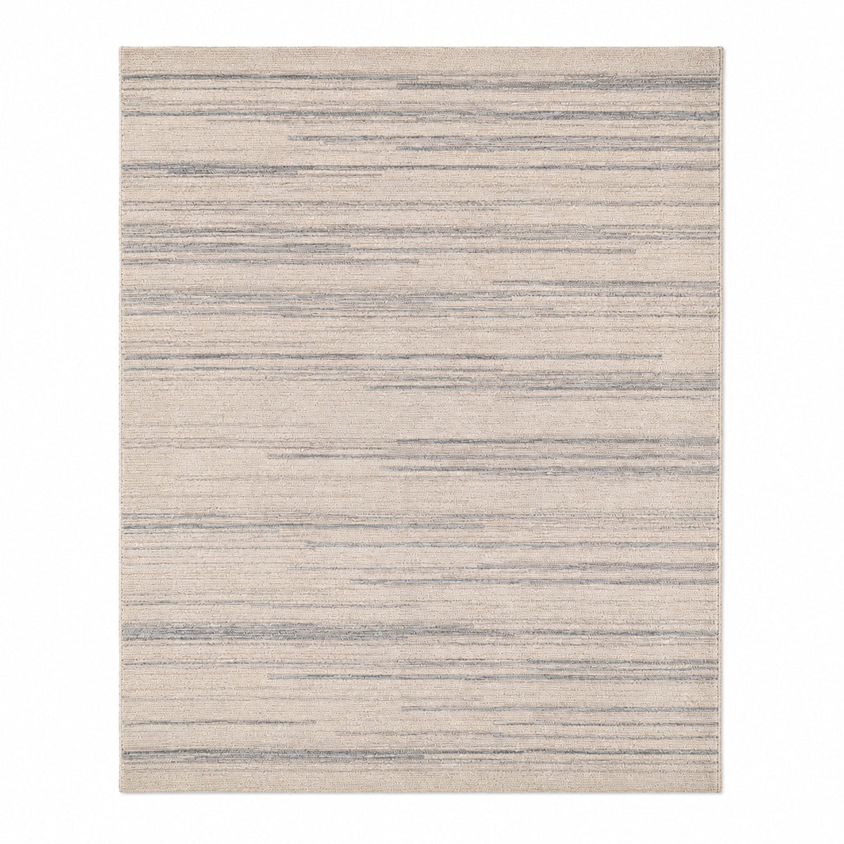 Minimalist Beige & Grey Abstract Stripe Area Rug – 160 x 230 cm