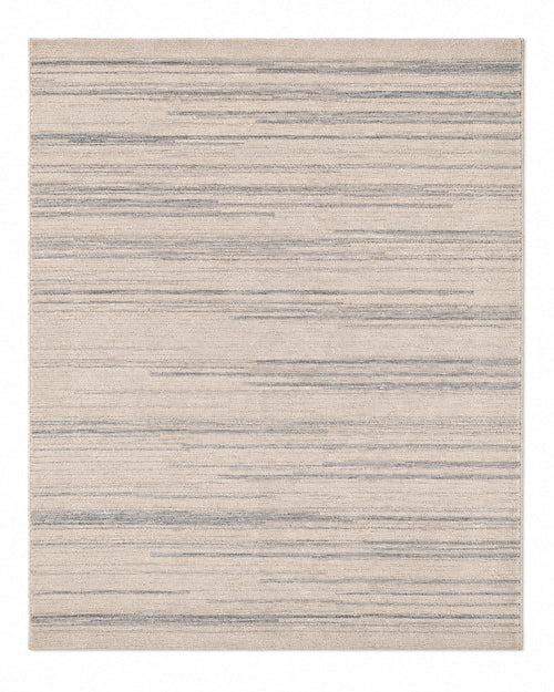 Beige and grey minimalist abstract striped area rug 160x230 cm