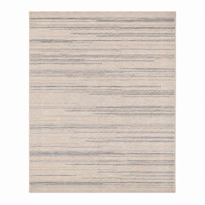 Minimalist Beige & Grey Abstract Stripe Area Rug – 160 x 230 cm