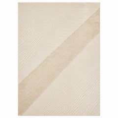 Minimalist Abstract Beige & Ivory Geometric Rug – 160 x 230 cm