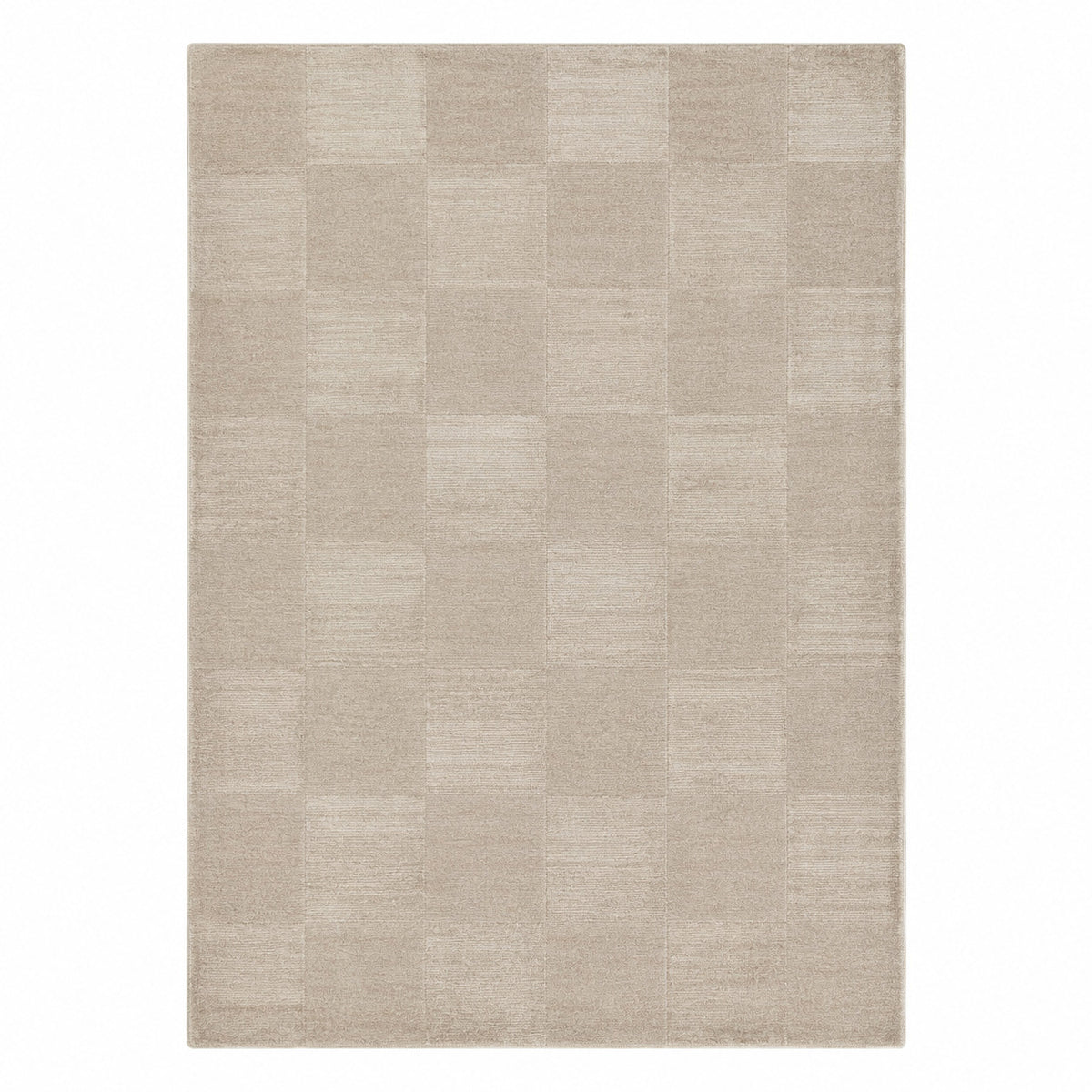 Minimalist Beige Textured Rug – Modern Neutral Geometric Area Rug, 160 x 230 cm