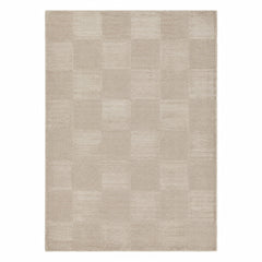 Minimalist Beige Textured Rug – Modern Neutral Geometric Area Rug, 160 x 230 cm
