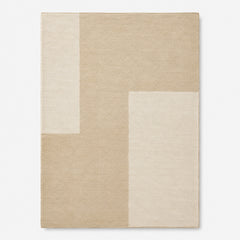 # Minimalist Beige Abstract Geometric Area Rug – 160 x 230 cm