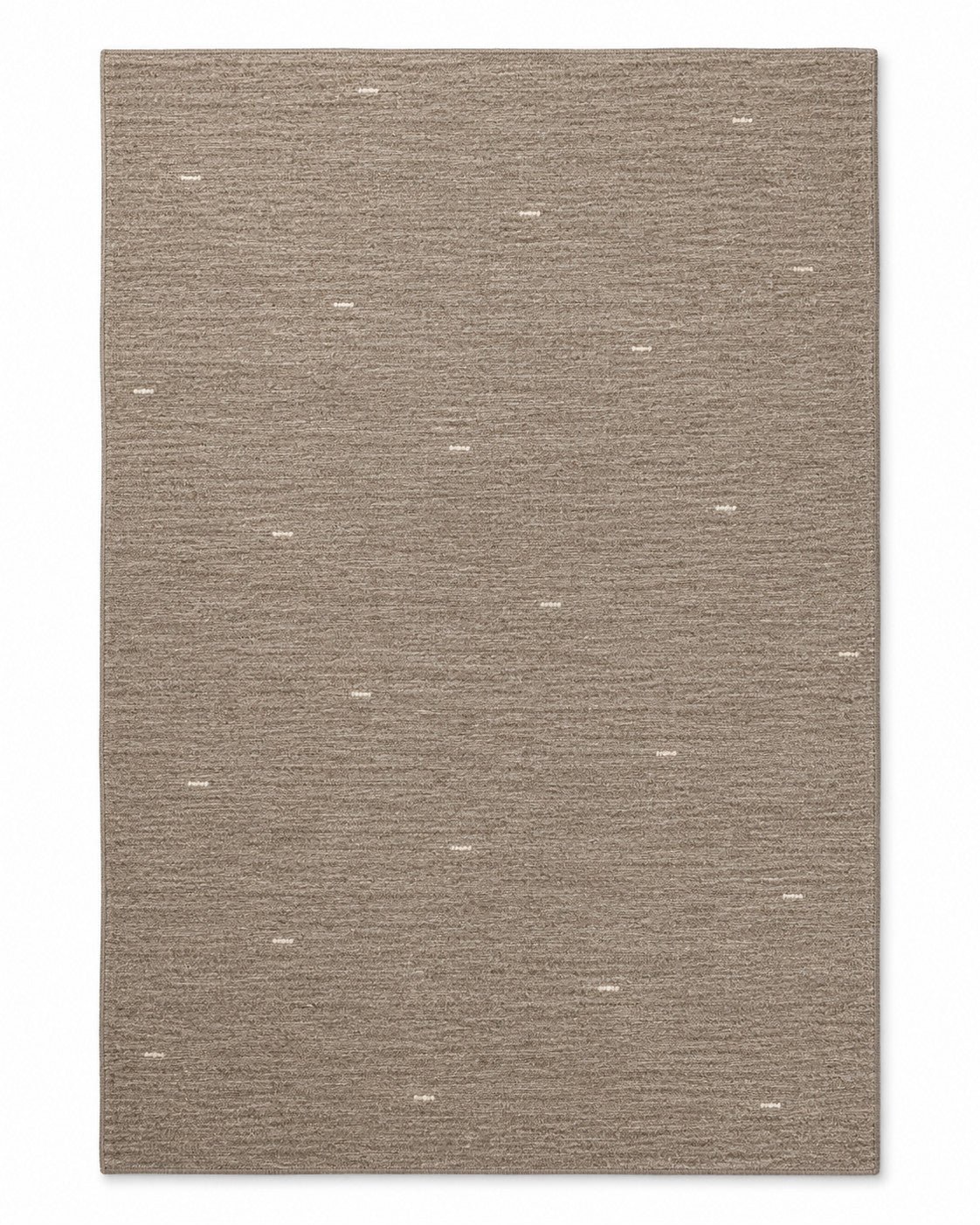 Minimalist Taupe Textured Rug with Subtle Ivory Accents – 160 x 230 cm