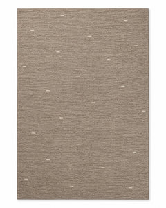 Minimalist Taupe Textured Rug with Subtle Ivory Accents – 160 x 230 cm