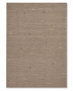 Minimalist Textured Rug – Neutral Brown Beige Abstract Area Rug, 160 x 230 cm