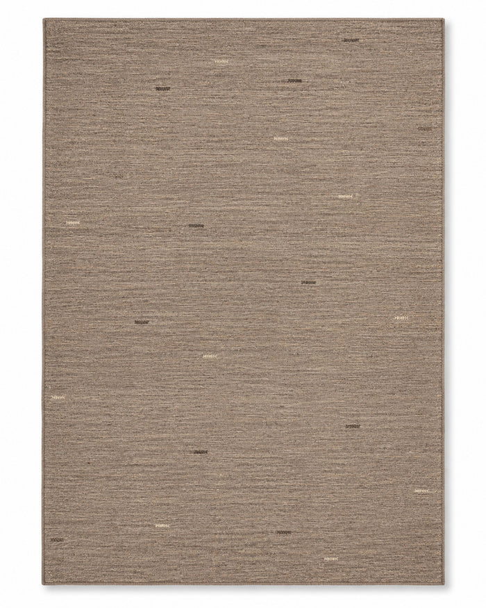 Minimalist Textured Rug – Neutral Brown Beige Abstract Area Rug, 160 x 230 cm