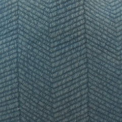 Teal chevron textured cotton cushion cover 45x45 cm