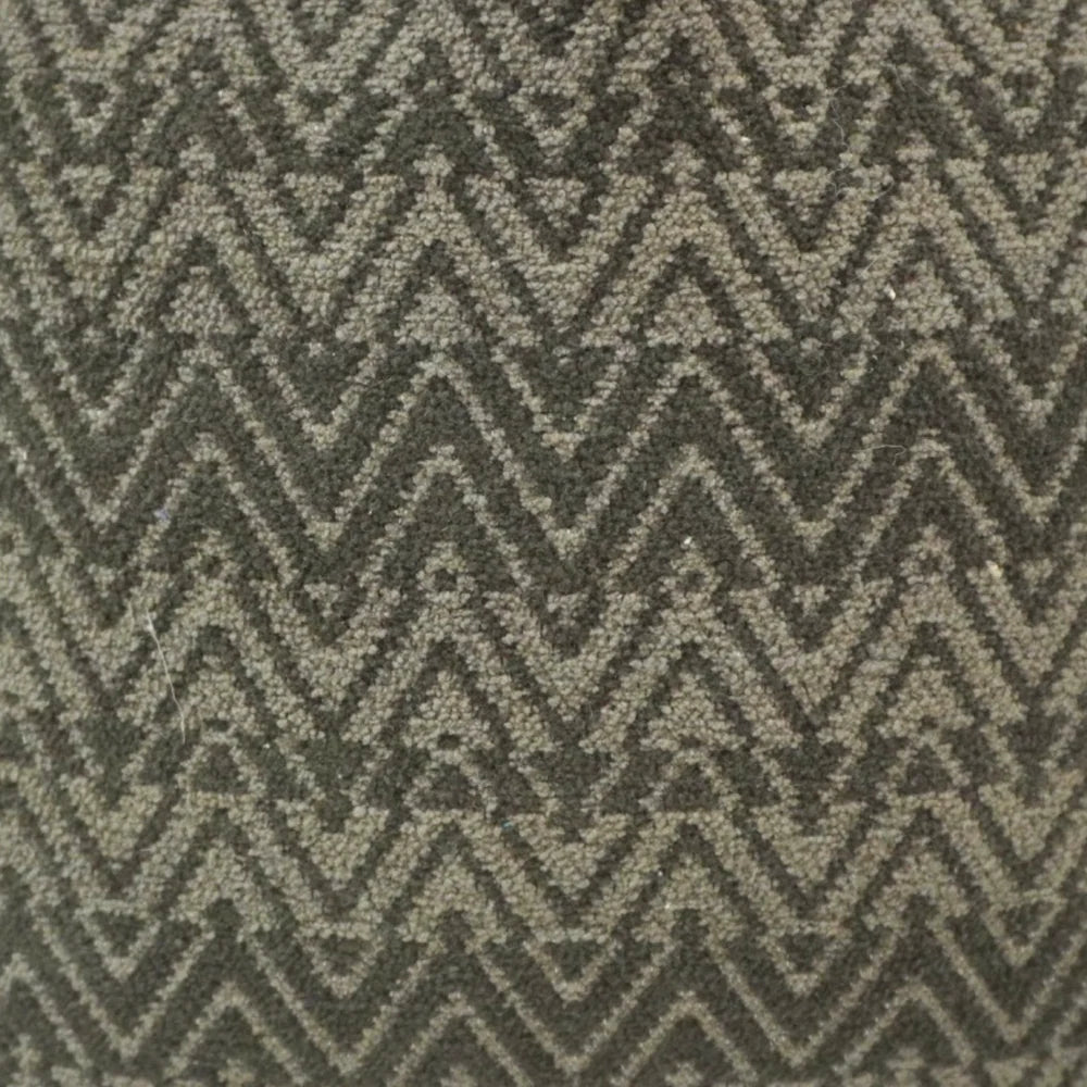 Grey beige chevron handwoven cotton cushion cover 45x45 cm