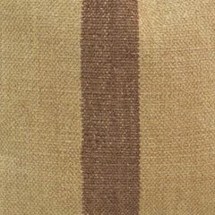 Beige brown neutral stripe handwoven cotton cushion cover 45x45 cm